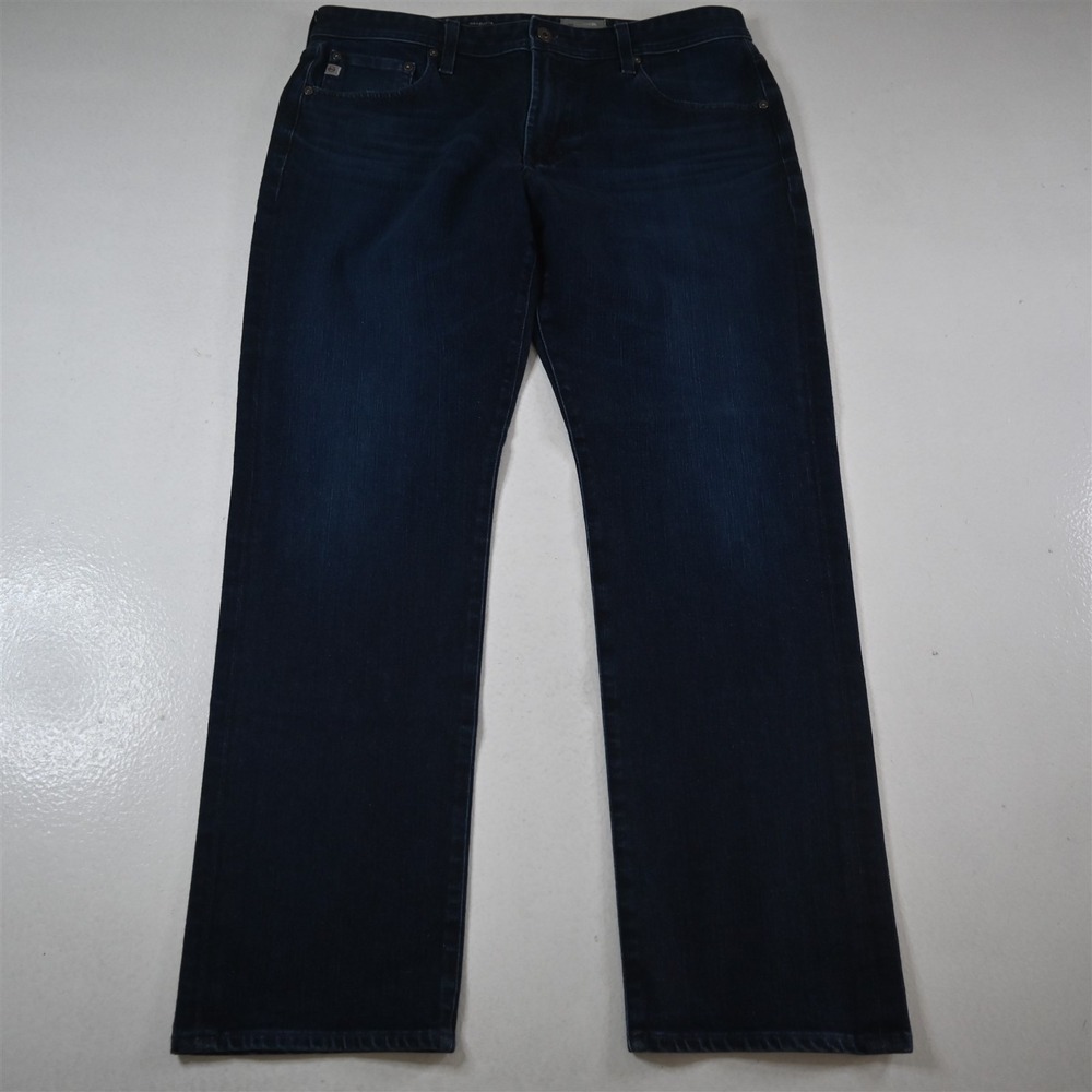 Adriano Goldschmied 34x32 Graduate‎ Tailored Slim Dark Stretch Denim Mens Jeans
